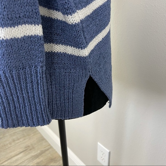 NWT C&C California dark blue with white stripes round neck slouchy fit swea… - Picture 9 of 15